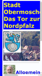 Mobile Screenshot of obermoschel.de